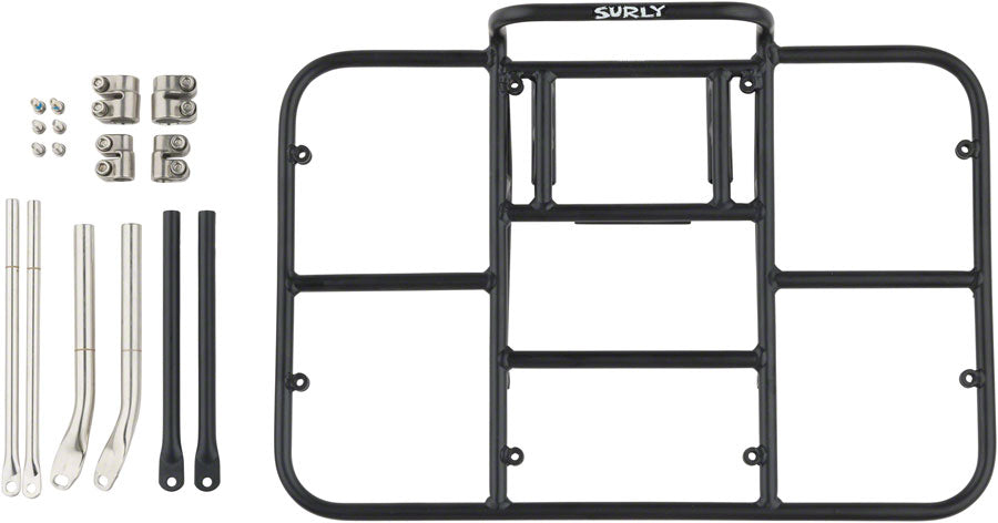 24-Pack Rack Front Rack - Steel Black - Bicycle Warehouse