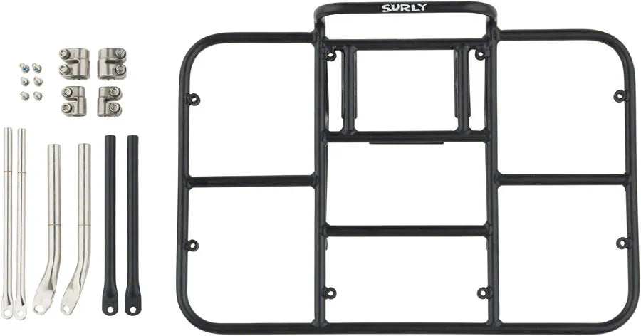24-Pack Rack Front Rack - Steel Black - Bicycle Warehouse