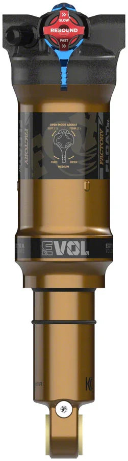 FOX FLOAT SL Factory Rear Shock - Trunnion Metric 165 x 42.5 mm 3-Postion Lever EVOL SV Kashima Coat - Bicycle Warehouse