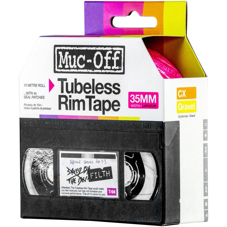 Muc-Off Tubeless Rim Tape - 10m Roll - Tubes - Bicycle Warehouse