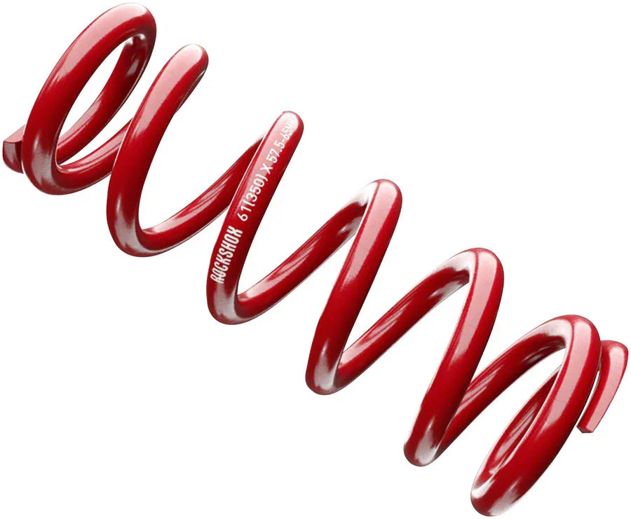 Metric Coil Spring - Length 134mm Travel 47.5-55mm 500 lbs Red - Bicycle Warehouse
