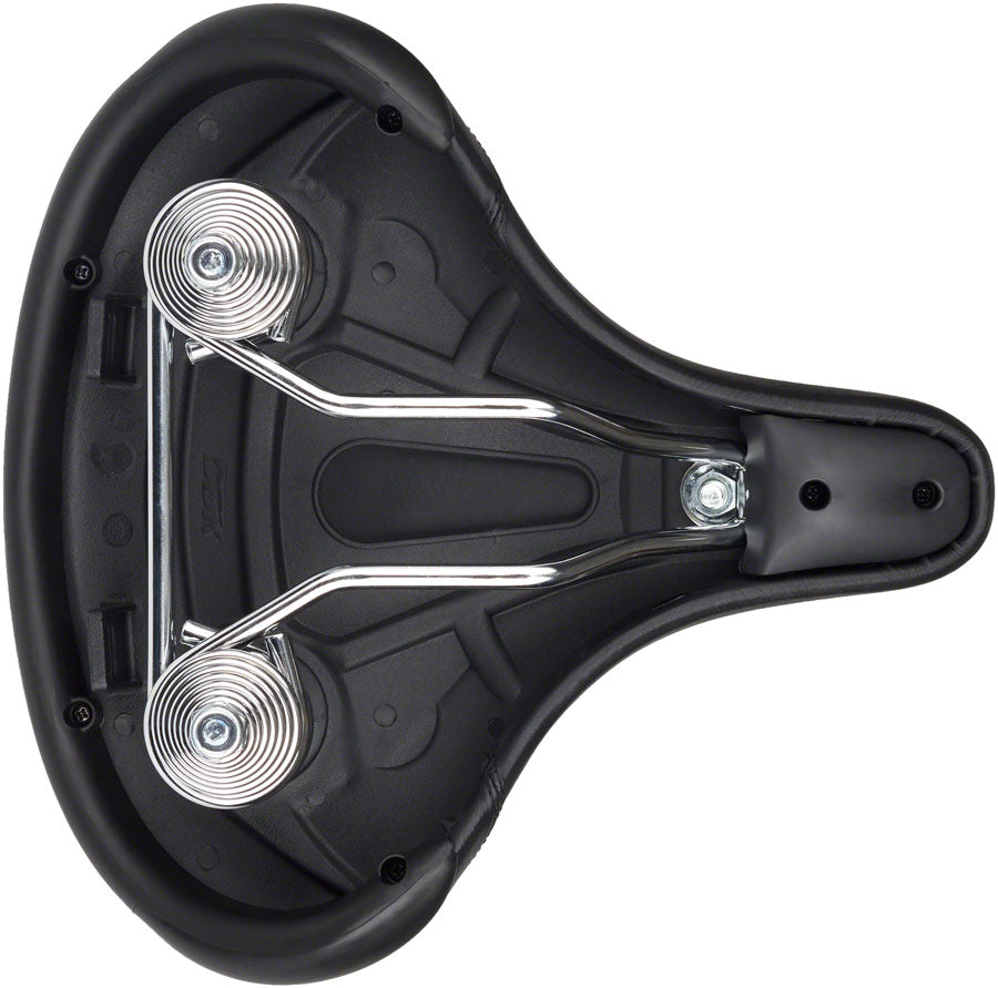 Cruiser Saddle - Springs Steel Black - Bicycle Warehouse