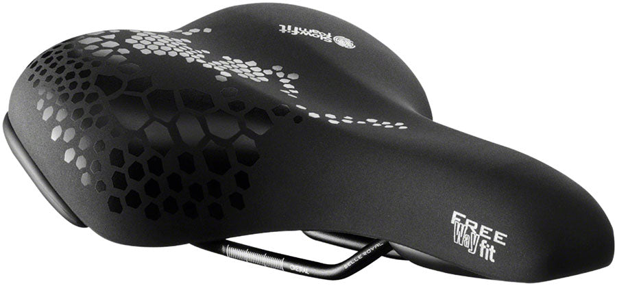 Freeway Fit Saddle - Steel Black Moderate - Bicycle Warehouse