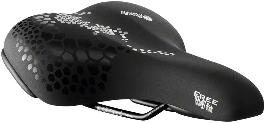 Freeway Fit Saddle - Steel Black Moderate - Bicycle Warehouse