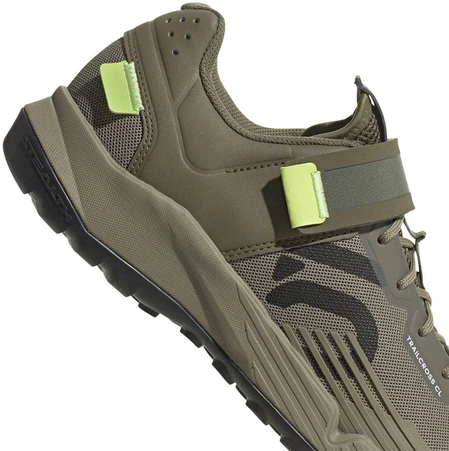Trailcross Mountain Clipless Shoes - Mens Orbit Green/Carbon/Pulse Lime 10 - Bicycle Warehouse