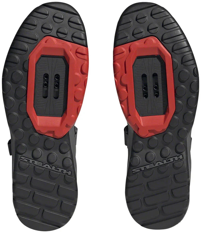Trailcross Mountain Clipless Shoes - Mens Core BLK/Gray Three/Red 7 - Bicycle Warehouse