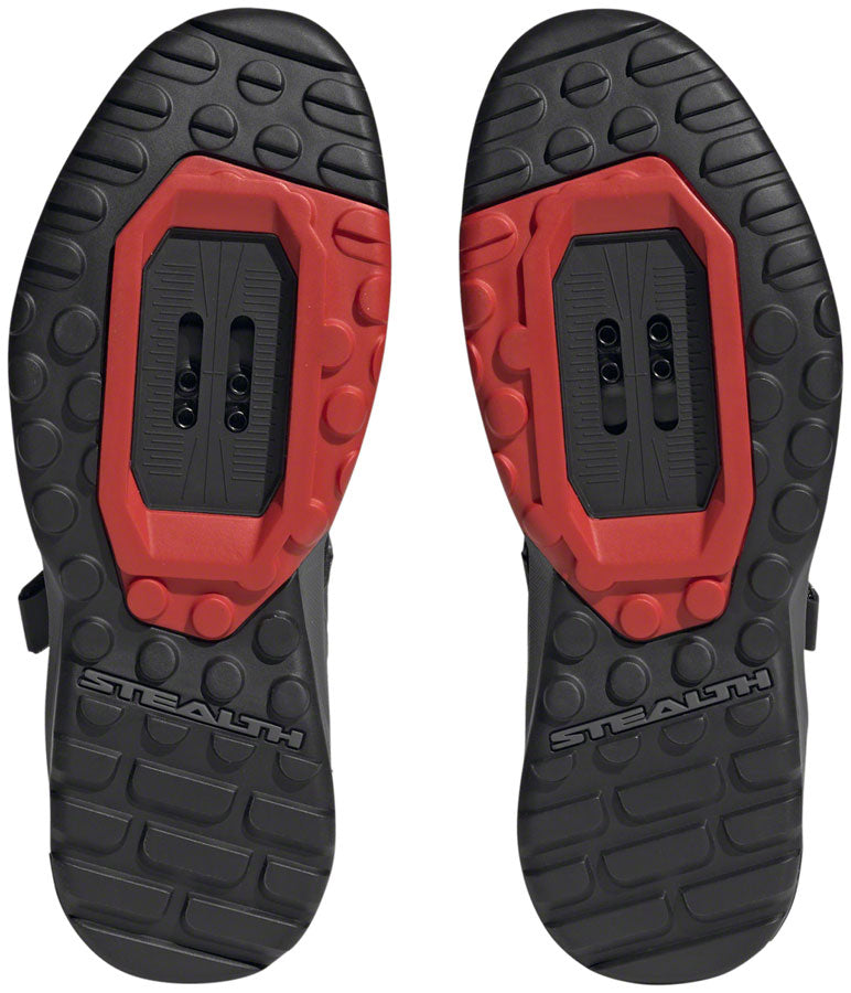 Trailcross Mountain Clipless Shoes - Womens Core BLK/Gray Three/Red 6 - Bicycle Warehouse