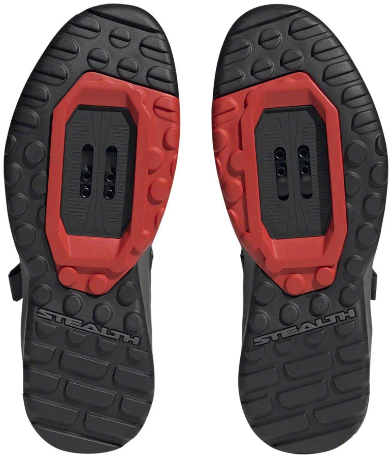 Trailcross Mountain Clipless Shoes - Womens Core BLK/Gray Three/Red 8.5 - Bicycle Warehouse