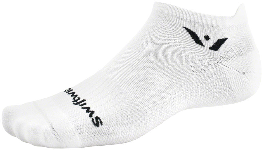 Aspire No Show Socks - White Medium - Bicycle Warehouse