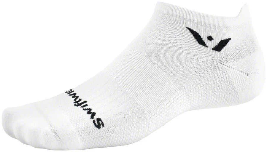 Aspire No Show Socks - White Medium - Bicycle Warehouse
