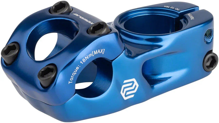 Impact BMX Stem - 53mm Top Load Blue - Bicycle Warehouse
