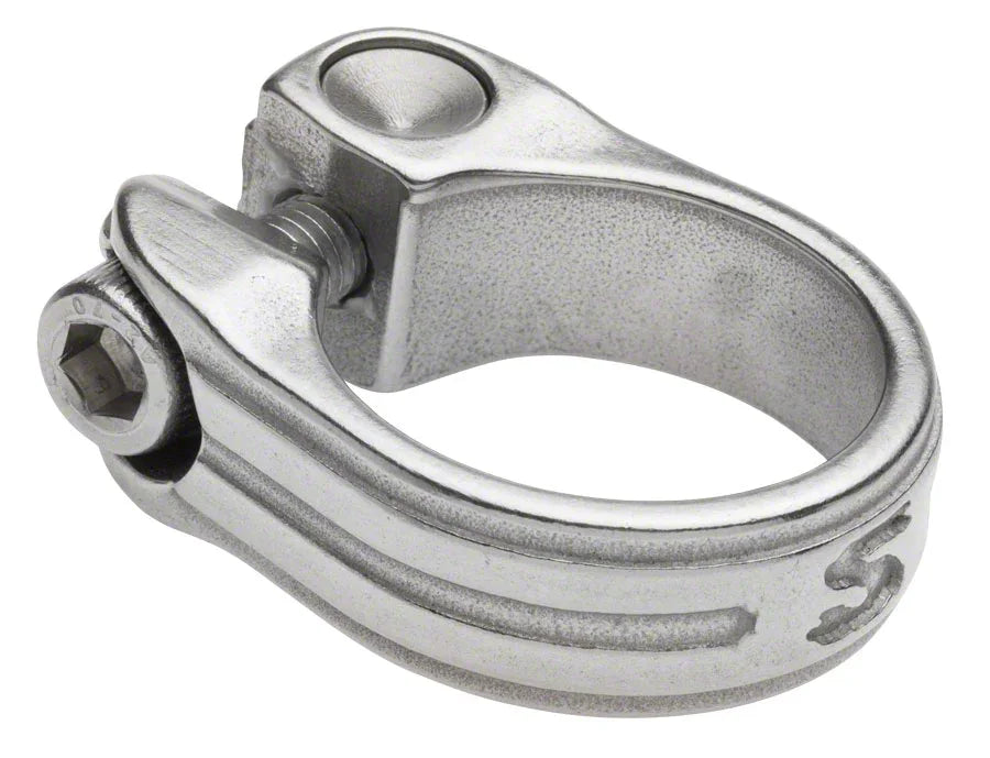 New Stainless Seatpost Clamp 30.0mm Silver - Bicycle Warehouse