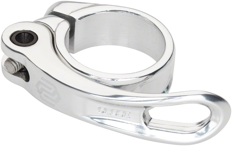 QR-1 Quick Release Seatpost Clamp - 34.9mm Silver - Bicycle Warehouse