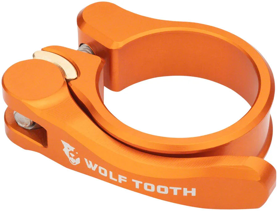 Components Quick Release Seatpost Clamp - 28.6mm Orange - Bicycle Warehouse