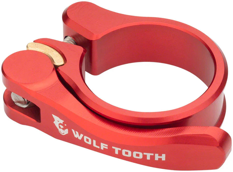 Components Quick Release Seatpost Clamp - 28.6mm Red - Bicycle Warehouse