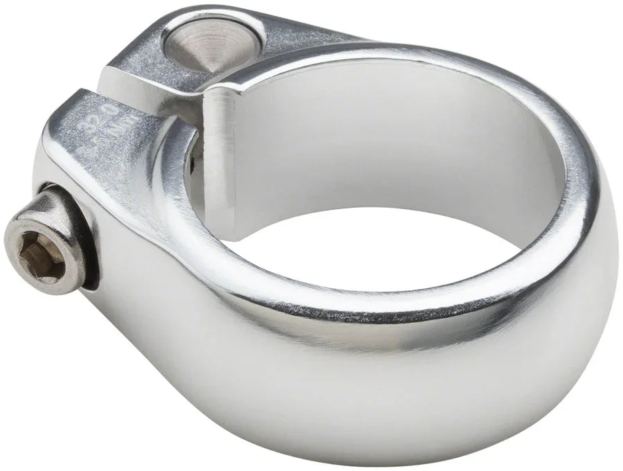 Lip-Lock Seatpost Clamp - 32.0mm Bolt-On Silver - Bicycle Warehouse