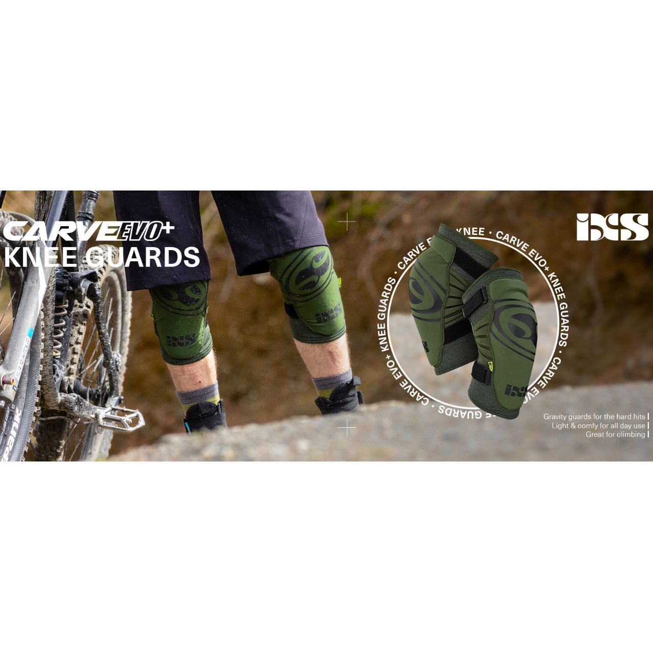 iXS IXS Carve EVO+ Knee Guard - Lower Body Protection - Bicycle Warehouse