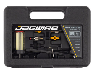 Jagwire Elite Mineral Oil Bleed Kit - Shimano, Magura, Tektro, TRP, Hayes, Adapters Included - Bicycle Warehouse