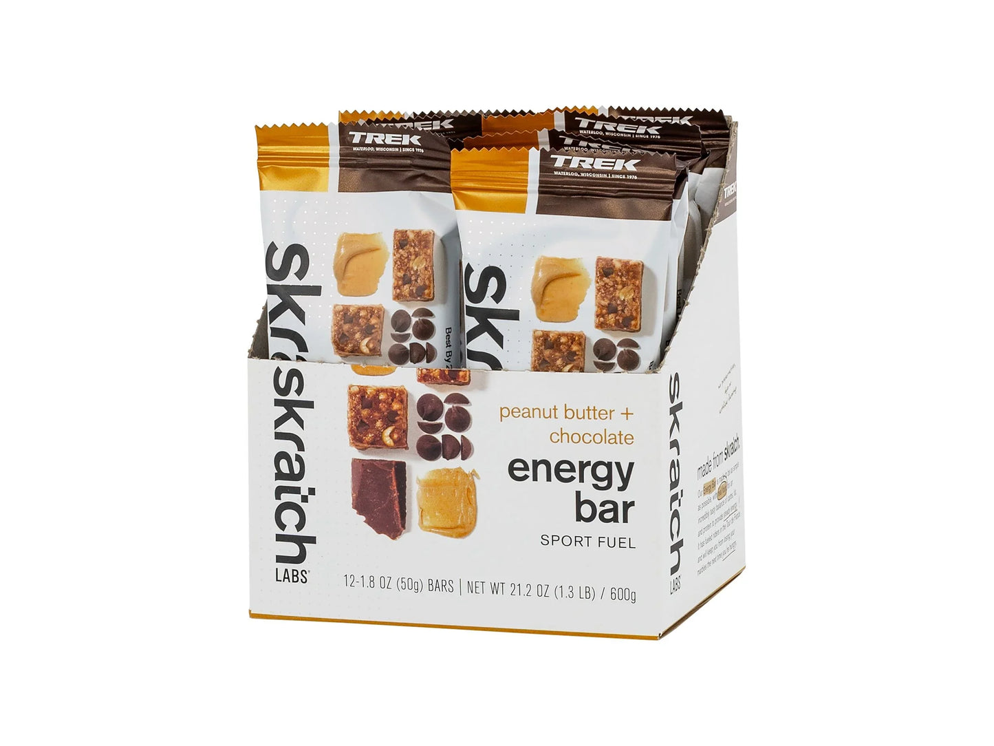 Skratch Labs Supplement Skratch Trek Energy Bar PB & Chocolate 12 Pack - Bicycle Warehouse