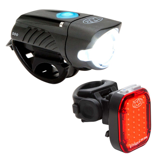 Niterider Swift 500 and Vmax+ 150 Combo Front and Rear Light Set - Lighting - Bicycle Warehouse