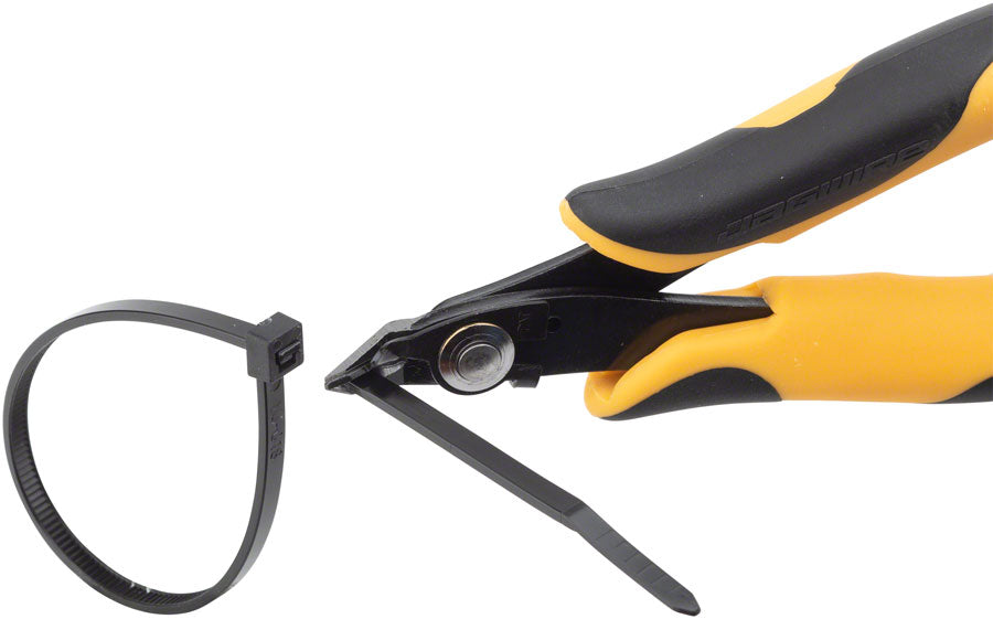 Sport Zip-Tie Flush Cutter with Holding Function Yellow/Black - Bicycle Warehouse