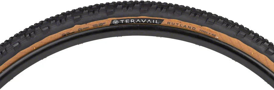 Rutland Tire - 700 x 42 Tubeless Folding Tan Durable - Bicycle Warehouse