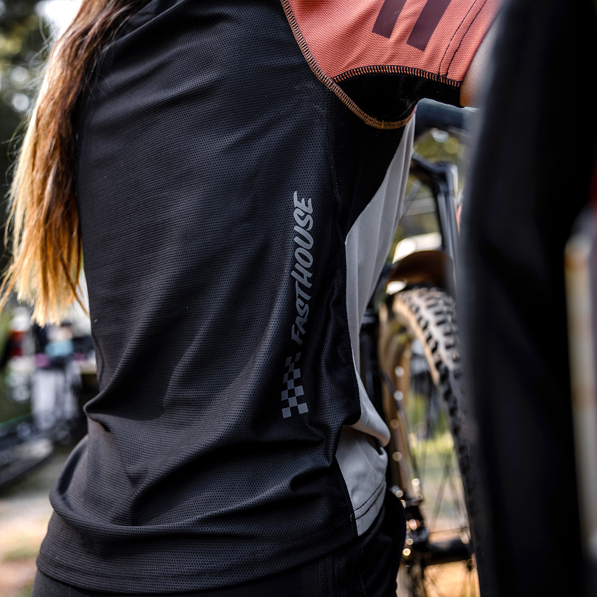 Alloy Sidewinder SS Women's Jersey - Mauve/Cream - Bicycle Warehouse