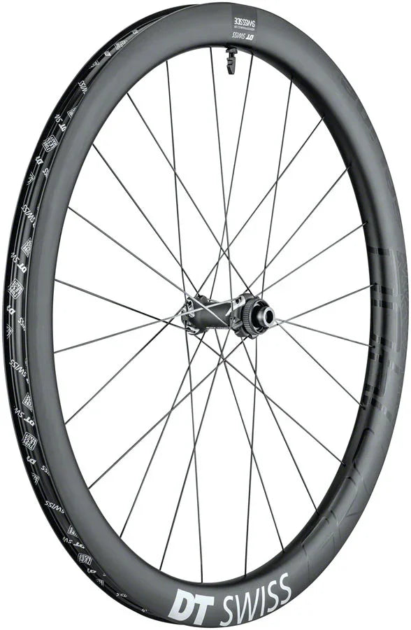 GRC 1400 Front Wheel - 700 12 x 100mm Center-Lock Black - Bicycle Warehouse