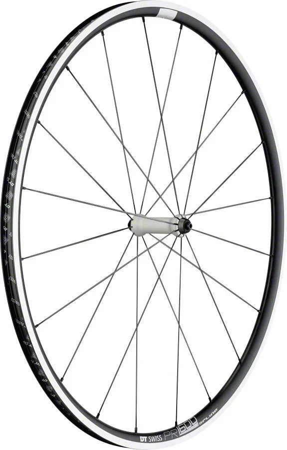 PR 1600 Spline 23 Front Wheel - 700 QR x 100mm Rim Brake Black - Bicycle Warehouse