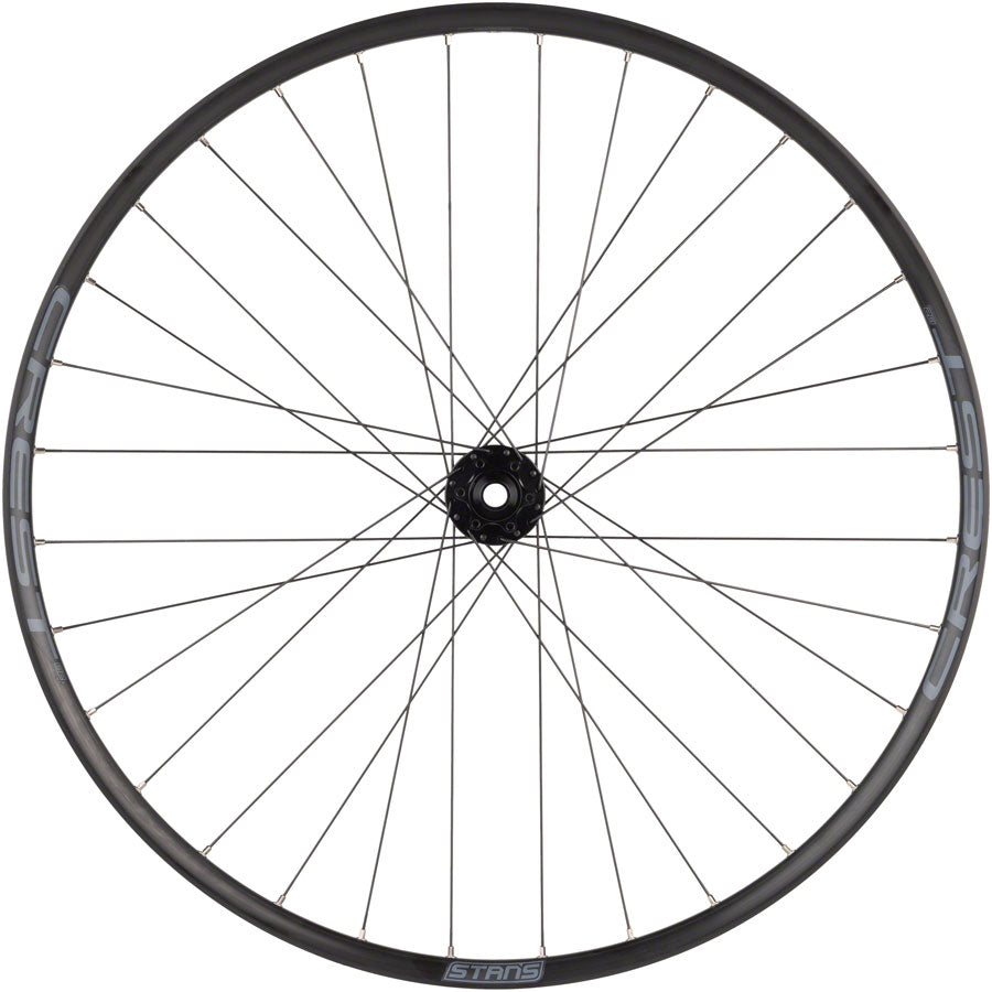 Stans Crest S2 Front Wheel - 29" 15 x 110mm 6-Bolt Black - Bicycle Warehouse
