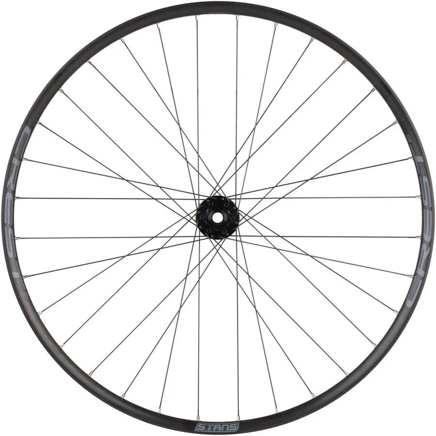 Stans Crest S2 Front Wheel - 29" 15 x 110mm 6-Bolt Black - Bicycle Warehouse