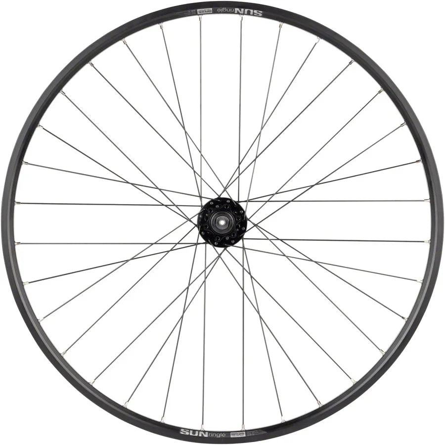 Quality Value Double Wall Series Disc Front Wheel - 27.5" QR x 100mm 6-Bolt/Rim BLK - Bicycle Warehouse