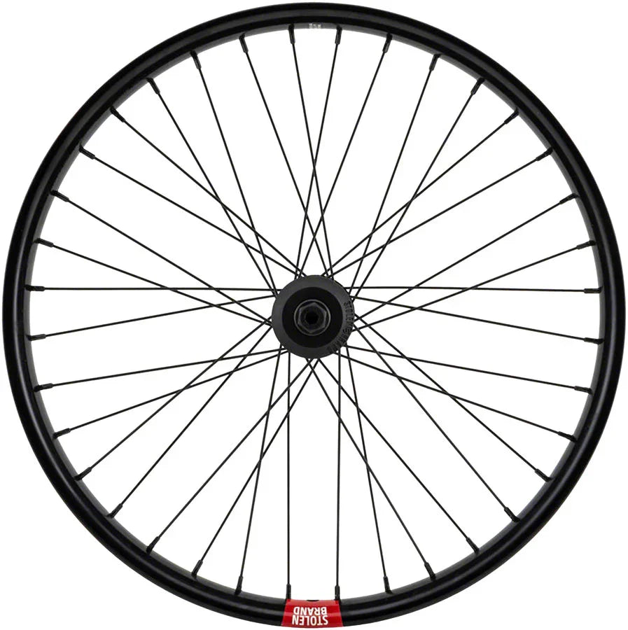 Rampage Pro Street Front Wheel - 20" 3/8" x 100mm Brakeless Black - Bicycle Warehouse