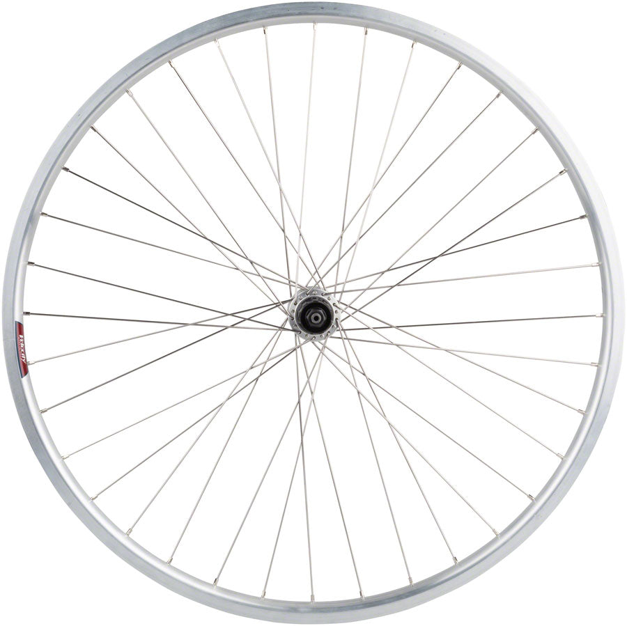 Quality Value HD Series Rear Wheel - 700c, QR x 130mm, Rim Brake, HG 10, Silver, Clincher - Wheels - Bicycle Warehouse
