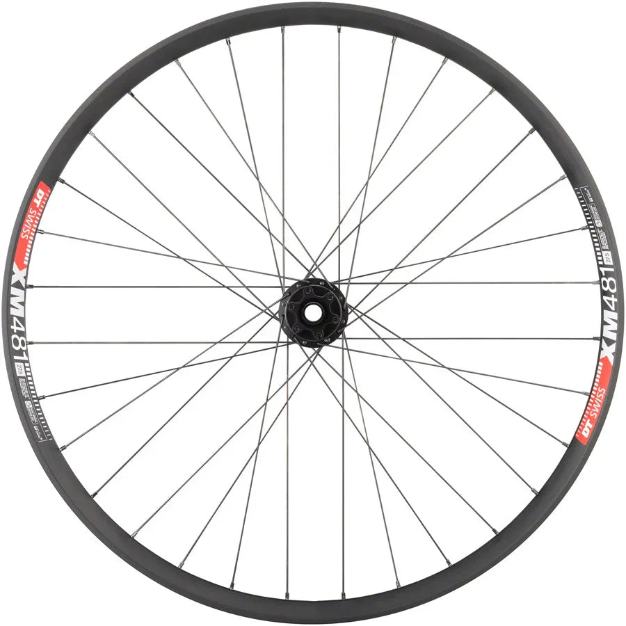 DT 350/DT XM481 Front Wheel - 27.5" 15 x 110mm Boost 6-Bolt BLK - Bicycle Warehouse