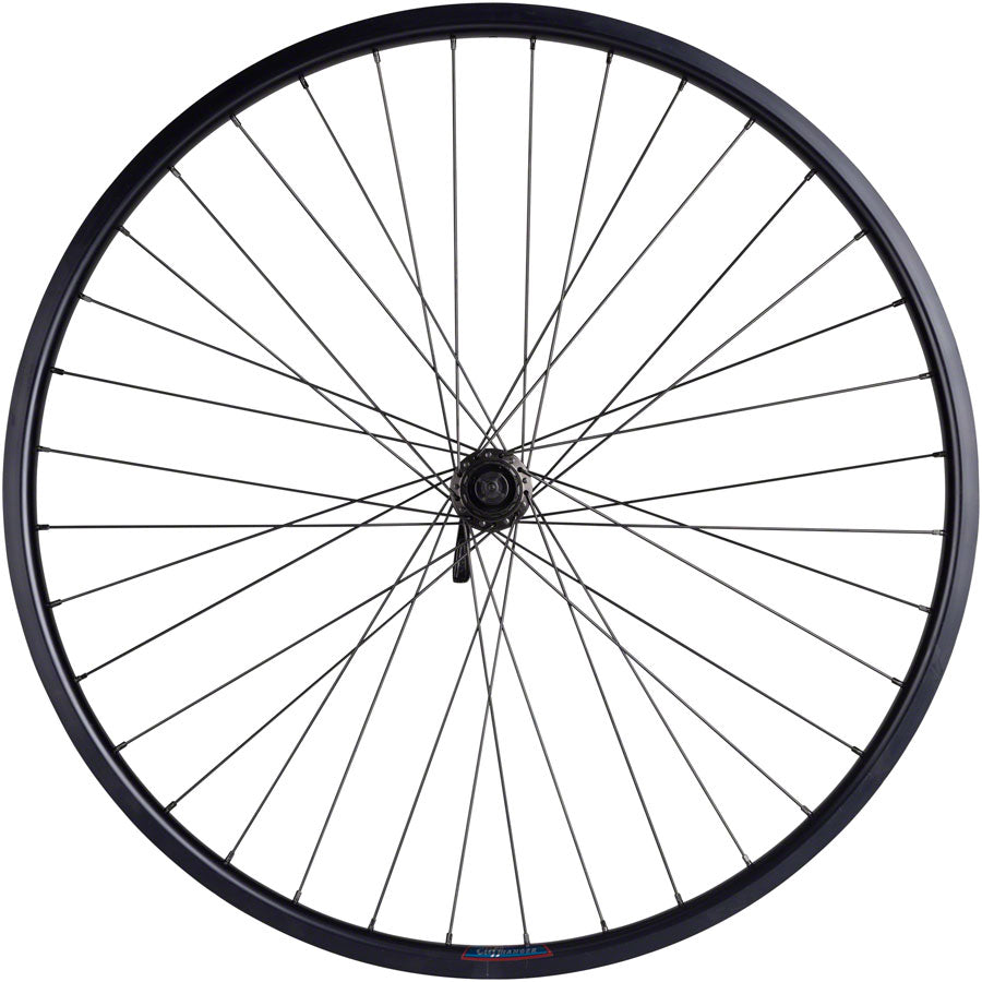 Quality Value HD Series Disc Rear Bike Wheel - 700, QR x 135mm, Center-Lock, HG 10 - Wheels - Bicycle Warehouse