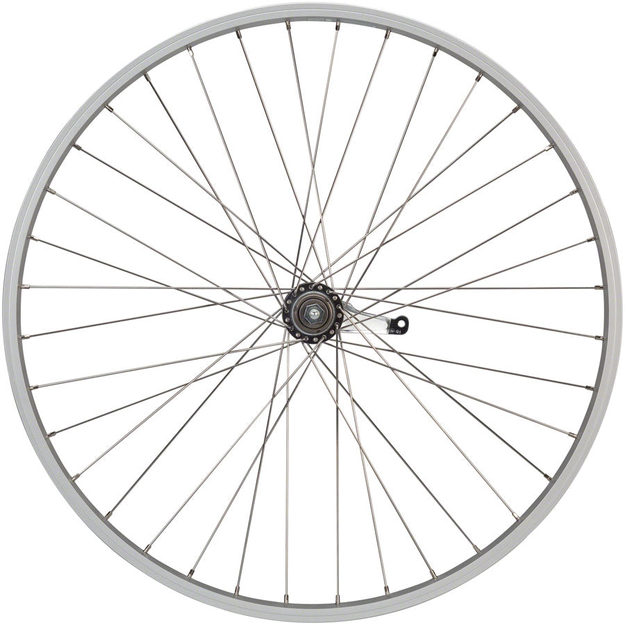 Value Single Wall Series Coaster Brake Rear Wheel - 26" 3/8" x 124mm Coaster Brake 3 Prong Cog Silver - Bicycle Warehouse