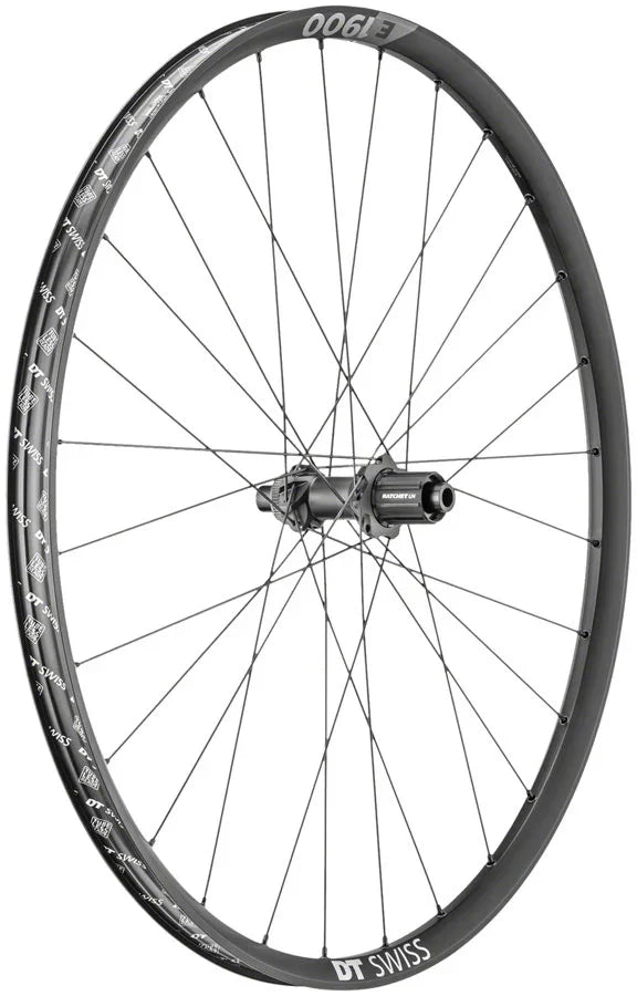 E 1900 Spline 30 Rear Wheel - 27.5" 12 x 142mm Center-Lock HG 11 MTN BLK - Bicycle Warehouse