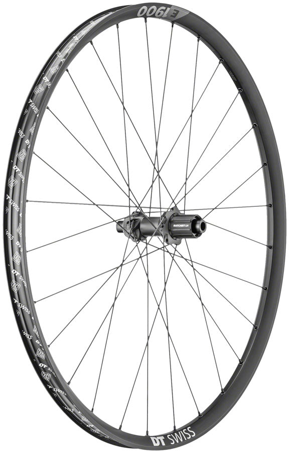 E 1900 Spline 30 Rear Wheel - 27.5" 12 x 142mm Center-Lock HG 11 MTN BLK - Bicycle Warehouse