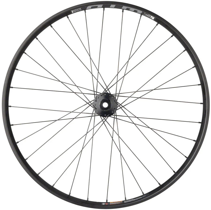 DT 370 / WTB KOM i29 Front Wheel - 27.5" 15 x 110mm 6-Bolt BLK - Bicycle Warehouse