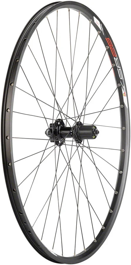 Quality Value Double Wall Series Disc Rear Wheel - 29", QR x 135mm, 6-Bolt, HG 10, Black, Clincher - Bicycle Warehouse
