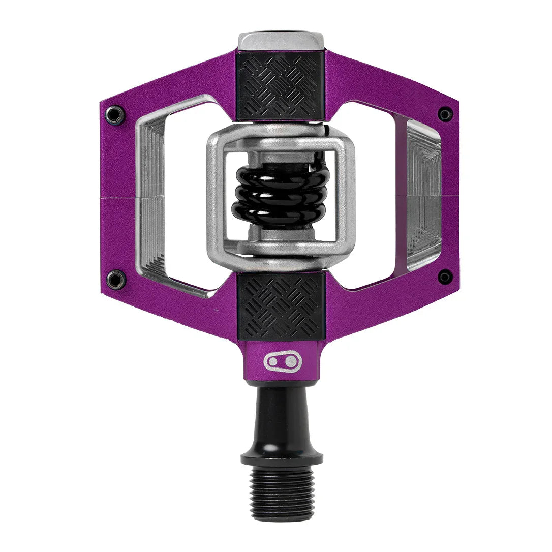 Crankbrothers Mallet Trail Pedals - Dual Sided Clipless Platform Aluminum 9/16" Purple - Bicycle Warehouse