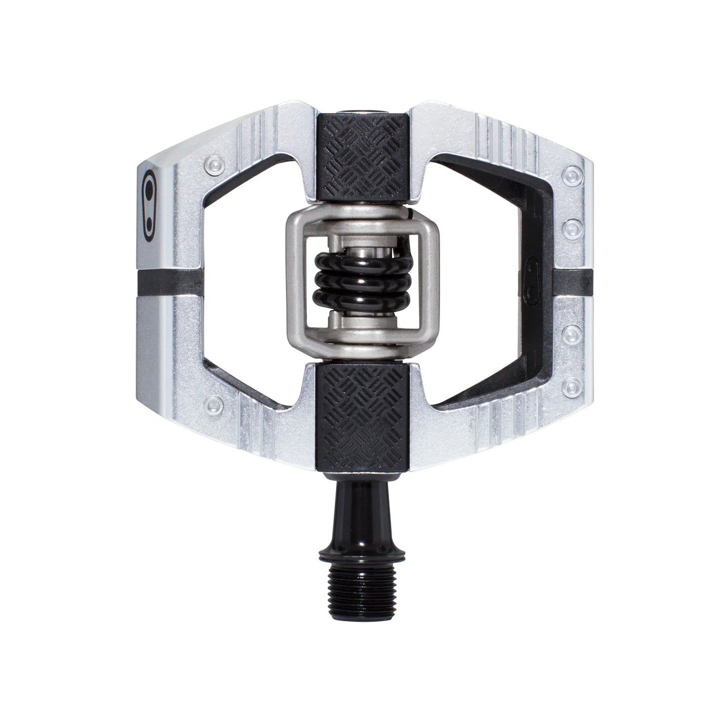 Crankbrothers Mallet E LS Pedals - Dual Sided Clipless Platform Aluminum 9/16" High Polish Silver - Bicycle Warehouse