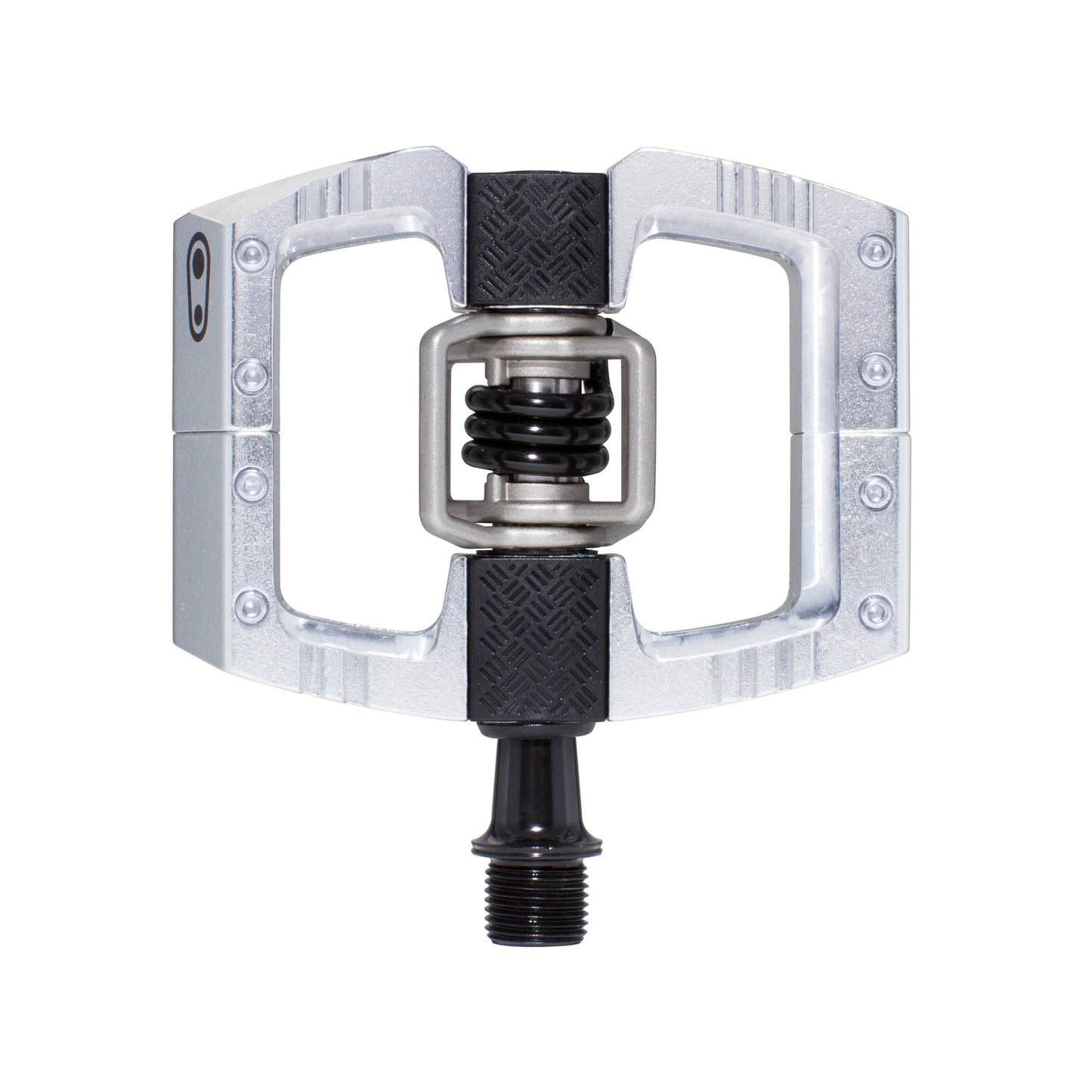 Crankbrothers Mallet DH Pedals - Dual Sided Clipless Platform Aluminum 9/16" High Polish Silver - Bicycle Warehouse