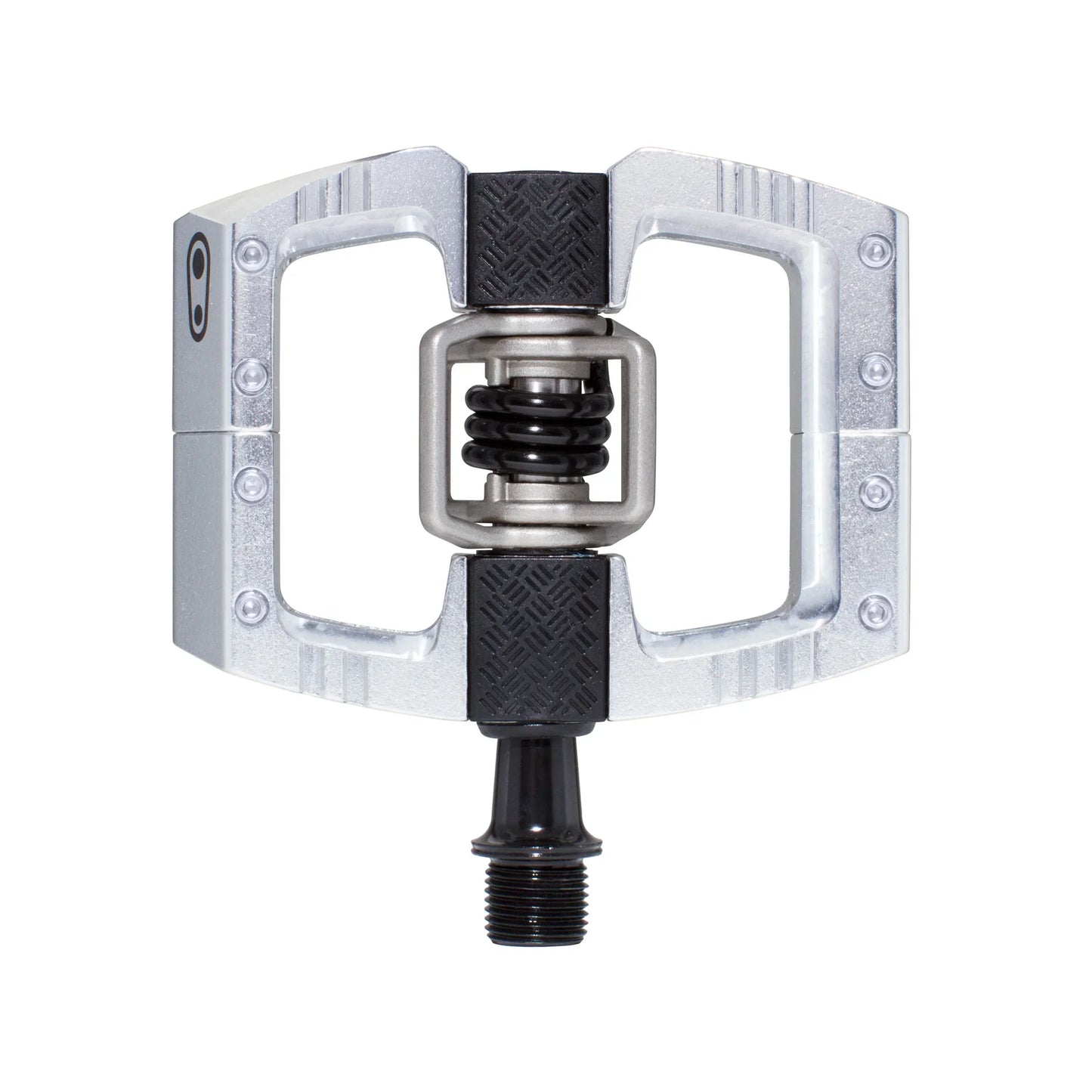 Crankbrothers Mallet DH Pedals - Dual Sided Clipless Platform Aluminum 9/16" High Polish Silver - Bicycle Warehouse