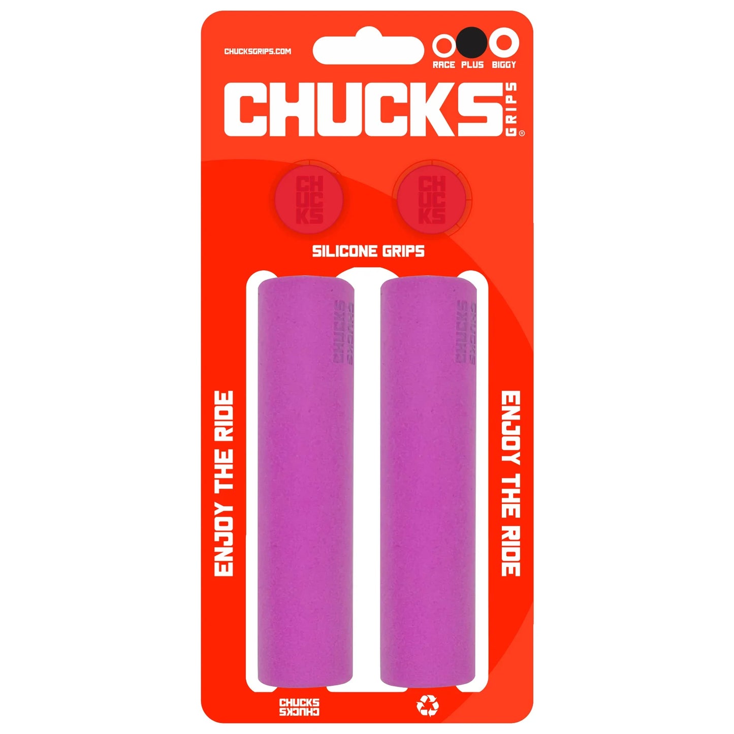 Plus Grips 130mm x 27.5mm Purple - Bicycle Warehouse