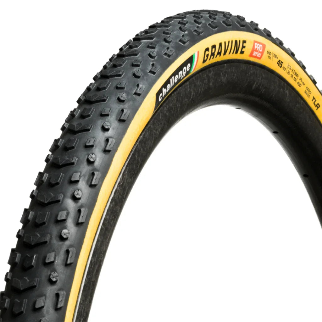 Tire Gravine Pro Tire 700 x 45 Black/Tan - Bicycle Warehouse