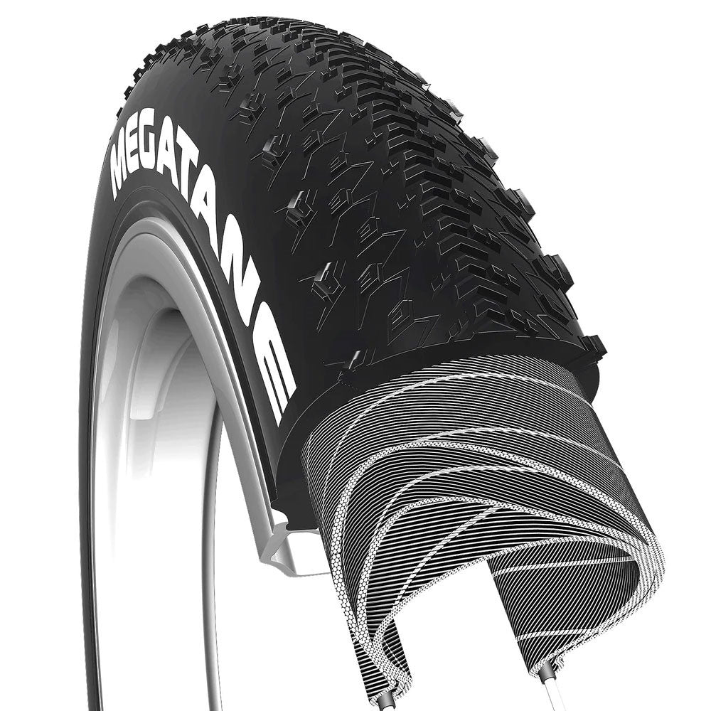 Megatane Tire 20x4.0" Black - Bicycle Warehouse