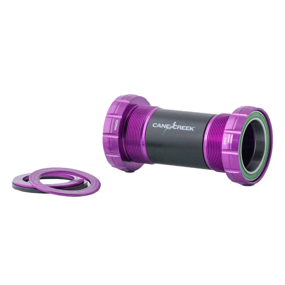 Hellbender 70 BSA Thread BB DUB 68/73mm Purple - Bicycle Warehouse