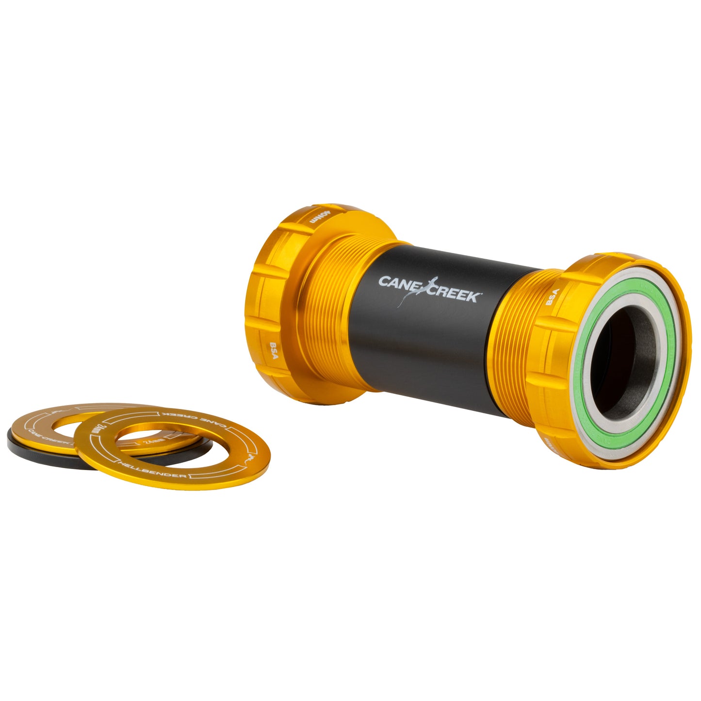 Hellbender 70 BSA Thread BB DUB 68/73mm Gold - Bicycle Warehouse